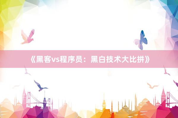 《黑客vs程序员：黑白技术大比拼》